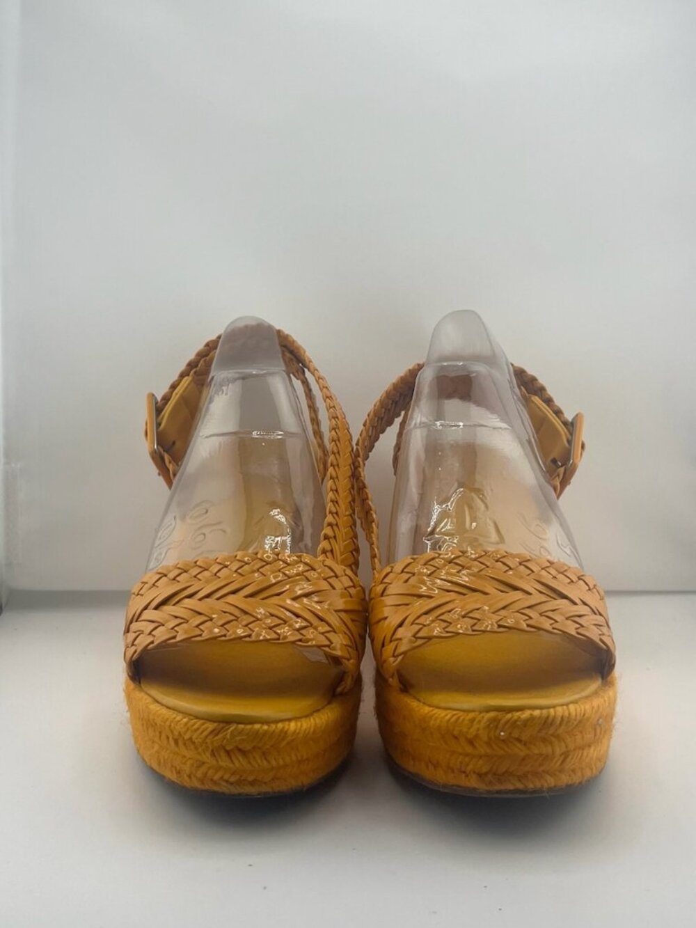 Hermès Woven Sophia Espadrille Wedge Sandals, EU 38 (US 7.5)